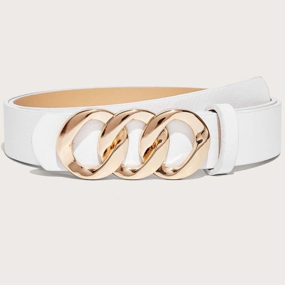 Plus Vegan Leather Chain Belt - Picture 11 of 11